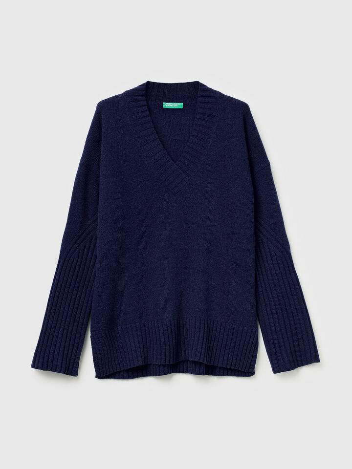 V NECK SWEATER L/S Women image number 5